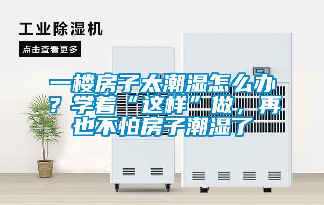 一樓房子太潮濕怎么辦？學著“這樣”做，再也不怕房子潮濕了