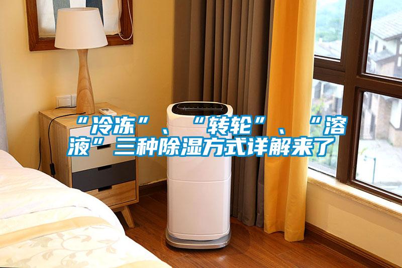 “冷凍”、“轉(zhuǎn)輪”、“溶液”三種除濕方式詳解來(lái)了
