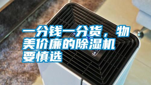 一分錢一分貨，物美價(jià)廉的除濕機(jī)要慎選