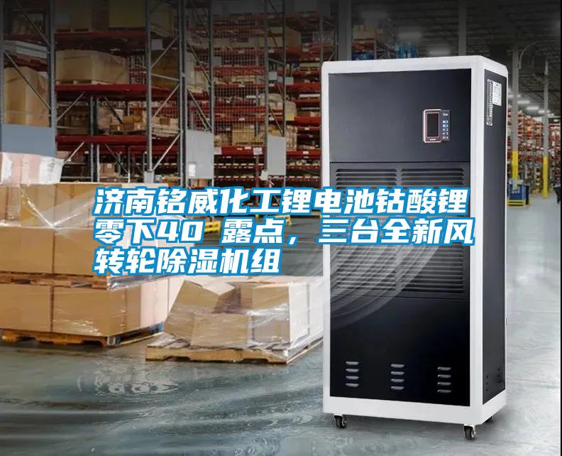 濟(jì)南銘威化工鋰電池鈷酸鋰零下40℃露點(diǎn)，三臺(tái)全新風(fēng)轉(zhuǎn)輪除濕機(jī)組