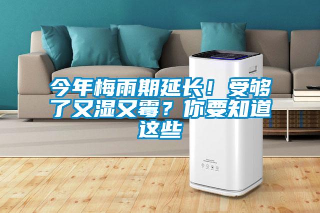 今年梅雨期延長！受夠了又濕又霉？你要知道這些
