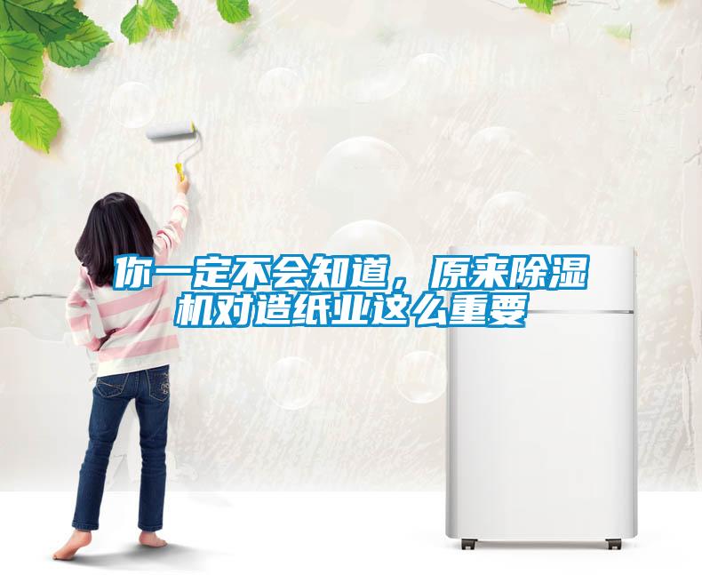 你一定不會(huì)知道，原來(lái)除濕機(jī)對(duì)造紙業(yè)這么重要