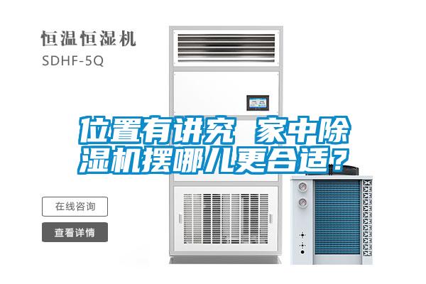 位置有講究 家中除濕機(jī)擺哪兒更合適？