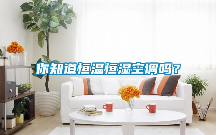 你知道恒溫恒濕空調(diào)嗎？