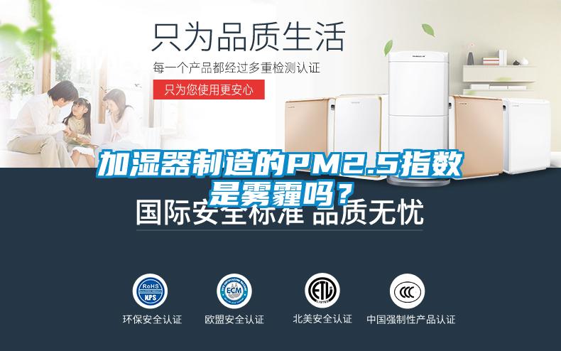 加濕器制造的PM2.5指數(shù)是霧霾嗎？