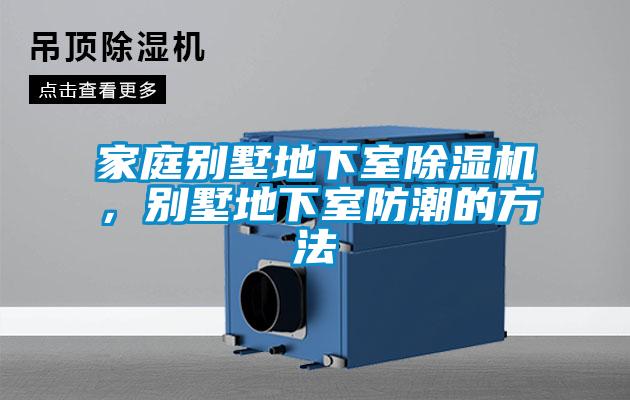 家庭別墅地下室除濕機(jī)，別墅地下室防潮的方法