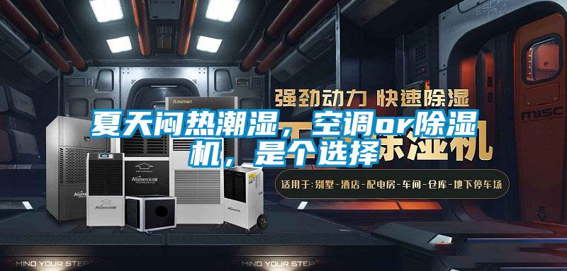 夏天悶熱潮濕，空調or除濕機，是個選擇
