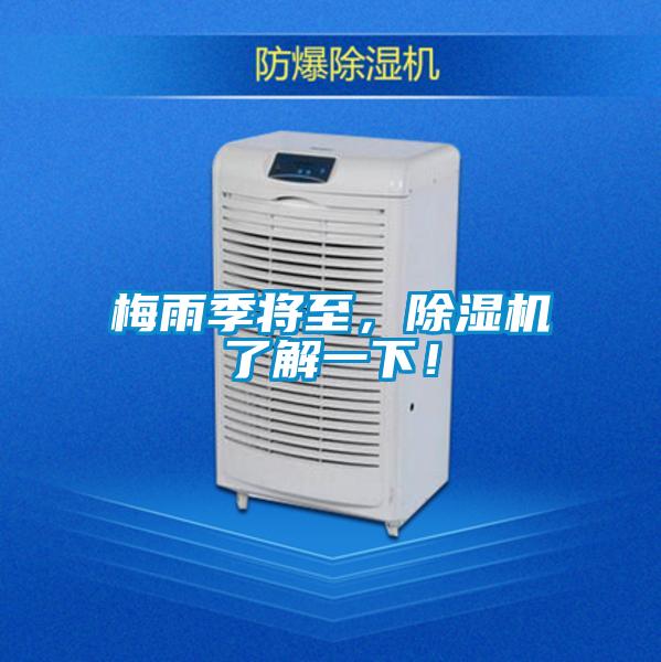 梅雨季將至，除濕機了解一下！