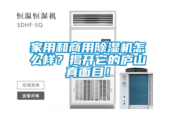 家用和商用除濕機(jī)怎么樣？揭開它的廬山真面目！