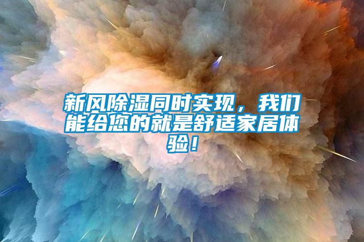 新風(fēng)除濕同時(shí)實(shí)現(xiàn)，我們能給您的就是舒適家居體驗(yàn)！