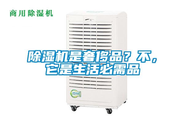 除濕機是奢侈品？不，它是生活必需品