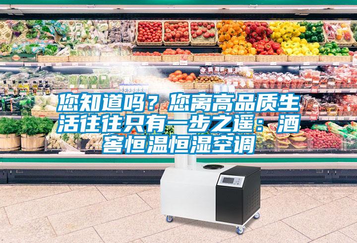 您知道嗎？您離高品質(zhì)生活往往只有一步之遙：酒窖恒溫恒濕空調(diào)