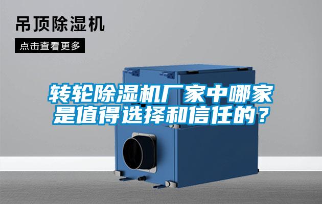 轉(zhuǎn)輪除濕機(jī)廠家中哪家是值得選擇和信任的？