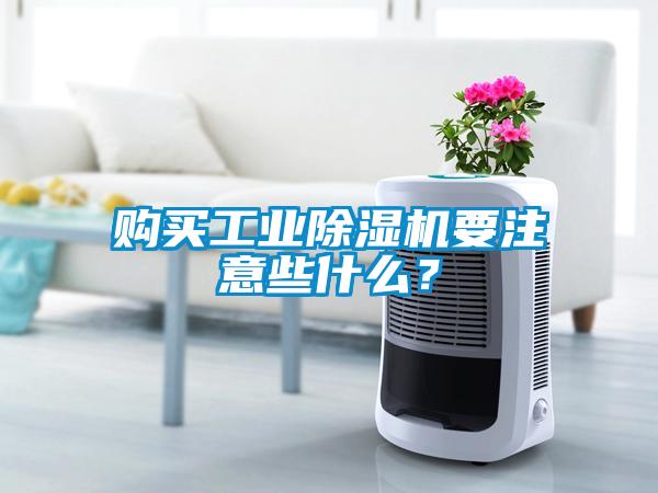 購買工業(yè)除濕機(jī)要注意些什么？