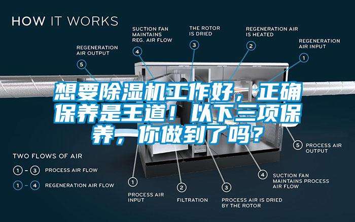 想要除濕機工作好，正確保養(yǎng)是王道！以下三項保養(yǎng)，你做到了嗎？