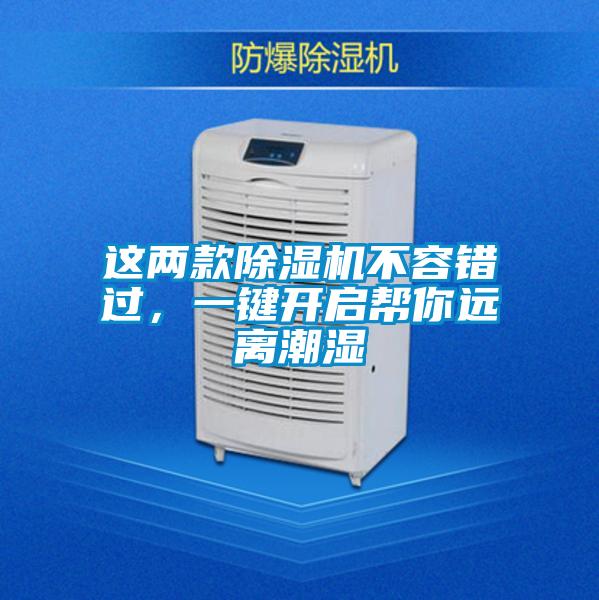 這兩款除濕機不容錯過，一鍵開啟幫你遠離潮濕