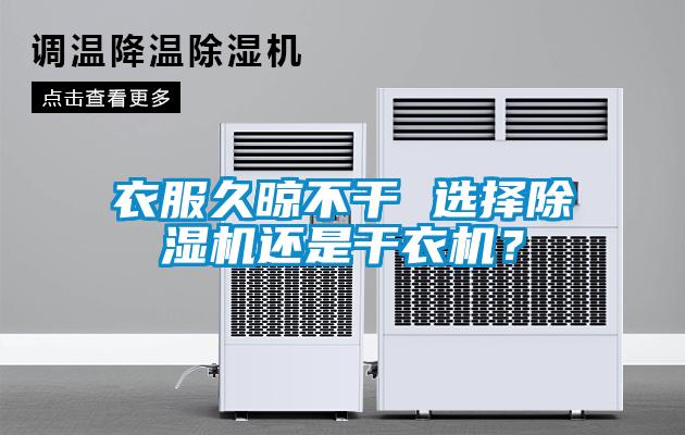 衣服久晾不干 選擇除濕機還是干衣機？