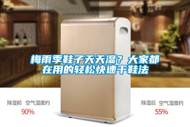 梅雨季鞋子天天濕？大家都在用的輕松快速干鞋法