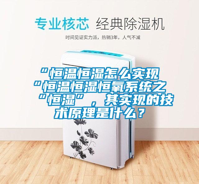 “恒溫恒濕怎么實(shí)現(xiàn)“恒溫恒濕恒氧系統(tǒng)之“恒濕”，其實(shí)現(xiàn)的技術(shù)原理是什么？