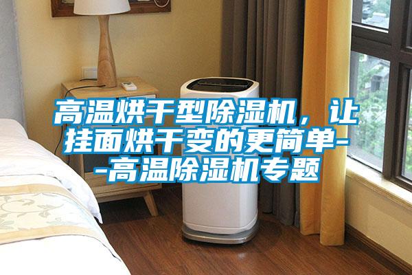 高溫烘干型除濕機，讓掛面烘干變的更簡單--高溫除濕機專題