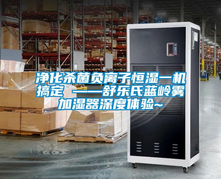 凈化殺菌負(fù)離子恒濕一機(jī)搞定 ——舒樂氏藍(lán)嶺霧加濕器深度體驗~