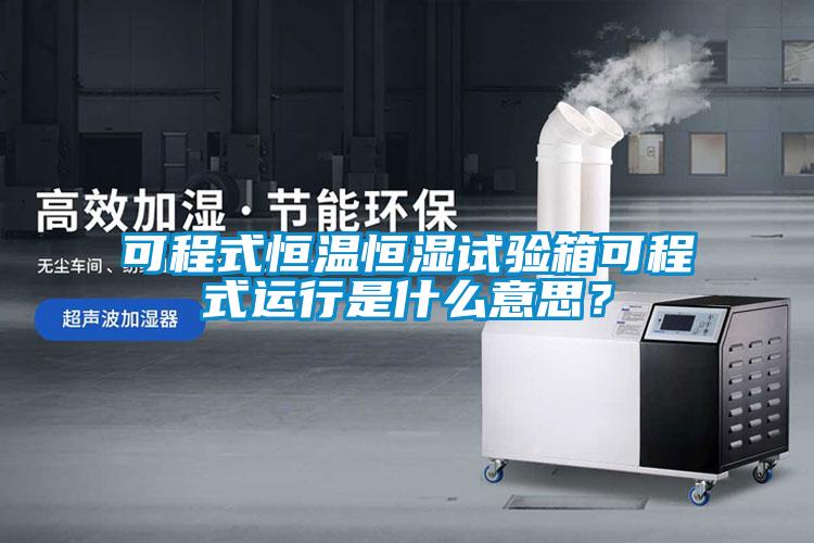 可程式恒溫恒濕試驗(yàn)箱可程式運(yùn)行是什么意思？