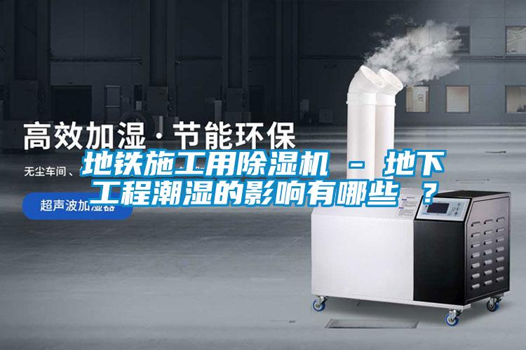 地鐵施工用除濕機 - 地下工程潮濕的影響有哪些 ？