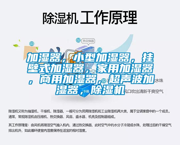 加濕器，小型加濕器，掛壁式加濕器，家用加濕器，商用加濕器，超聲波加濕器，除濕機(jī)