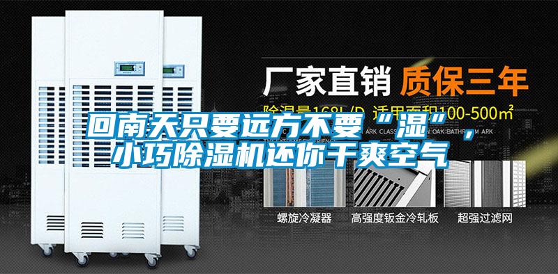回南天只要遠(yuǎn)方不要“濕”，小巧除濕機還你干爽空氣