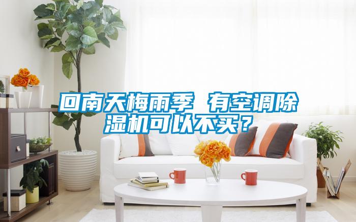 回南天梅雨季 有空調(diào)除濕機(jī)可以不買？