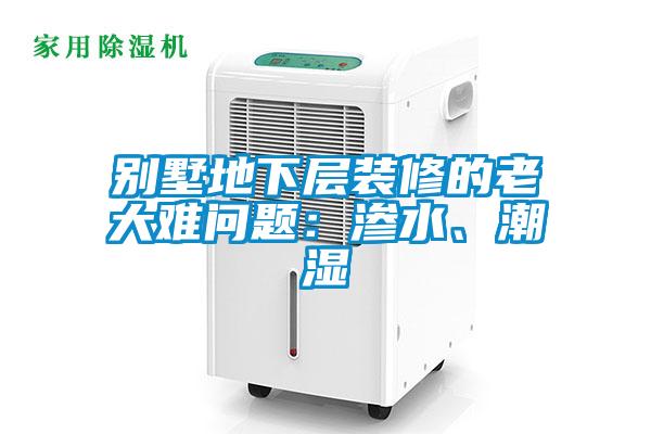 別墅地下層裝修的老大難問題：滲水、潮濕