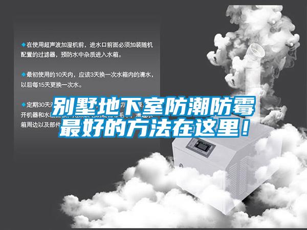 別墅地下室防潮防霉最好的方法在這里！