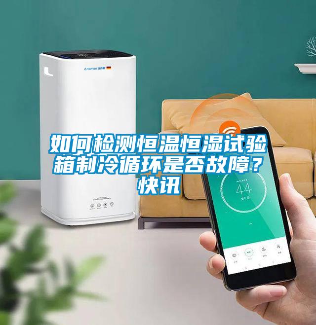 如何檢測(cè)恒溫恒濕試驗(yàn)箱制冷循環(huán)是否故障？快訊