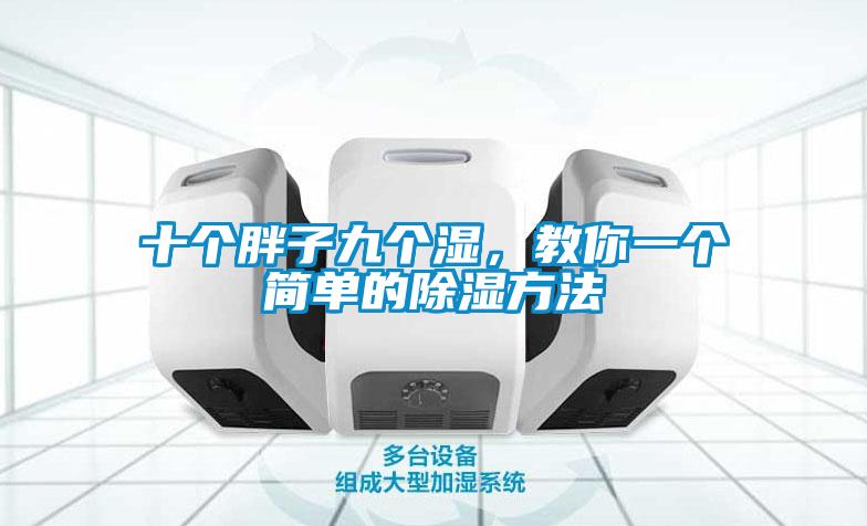 十個胖子九個濕，教你一個簡單的除濕方法