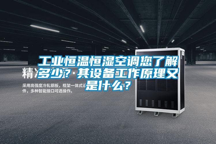 工業(yè)恒溫恒濕空調(diào)您了解多少？其設(shè)備工作原理又是什么？
