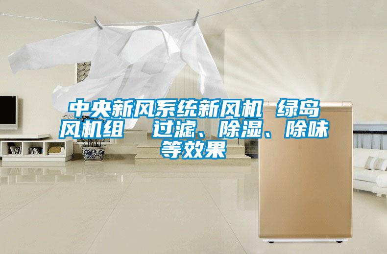 中央新風(fēng)系統(tǒng)新風(fēng)機(jī) 綠島風(fēng)機(jī)組  過濾、除濕、除味等效果