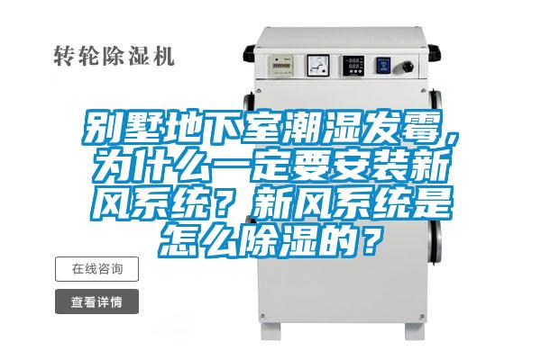 別墅地下室潮濕發(fā)霉，為什么一定要安裝新風(fēng)系統(tǒng)？新風(fēng)系統(tǒng)是怎么除濕的？