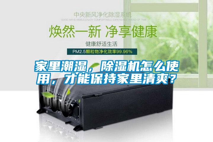 家里潮濕，除濕機(jī)怎么使用，才能保持家里清爽？
