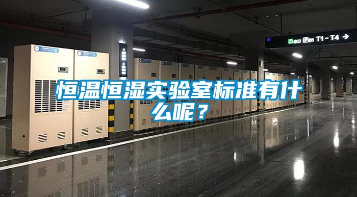 恒溫恒濕實驗室標準有什么呢？