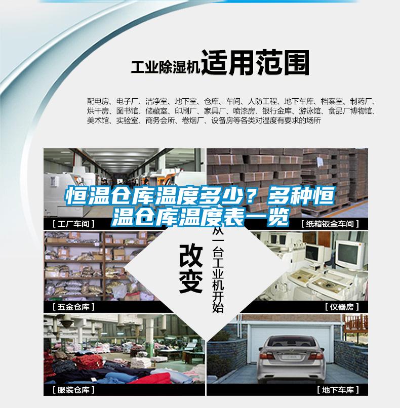 恒溫倉(cāng)庫(kù)溫度多少？多種恒溫倉(cāng)庫(kù)溫度表一覽
