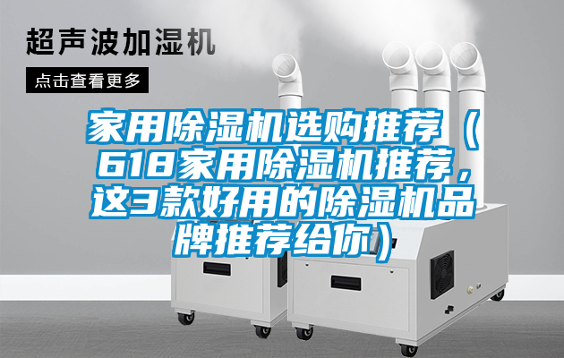家用除濕機選購推薦（618家用除濕機推薦，這3款好用的除濕機品牌推薦給你）