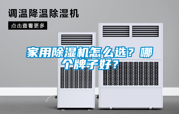 家用除濕機怎么選？哪個牌子好？
