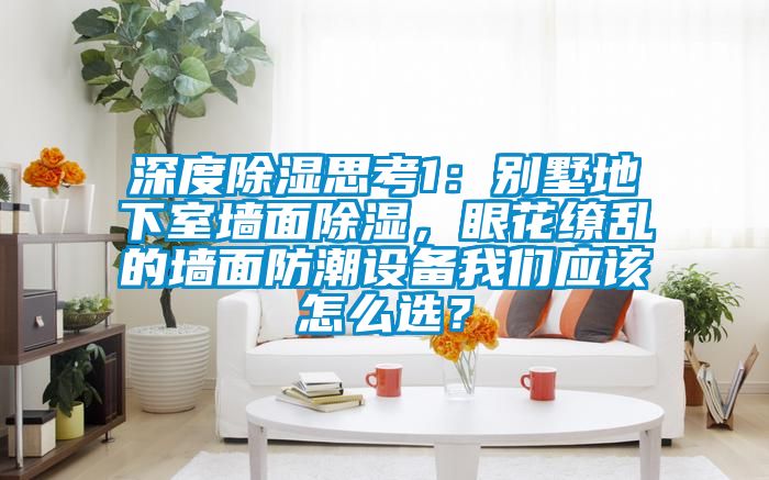 深度除濕思考1：別墅地下室墻面除濕，眼花繚亂的墻面防潮設(shè)備我們應(yīng)該怎么選？