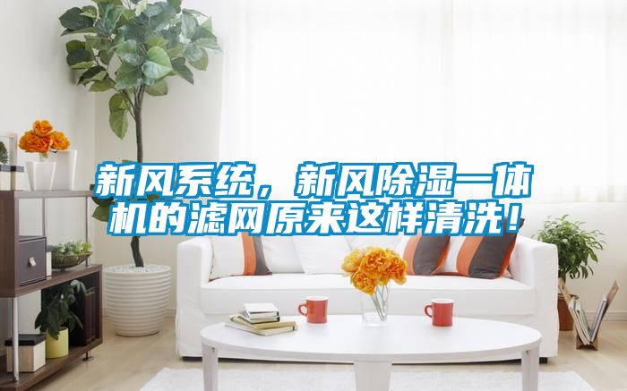 新風(fēng)系統(tǒng)，新風(fēng)除濕一體機(jī)的濾網(wǎng)原來(lái)這樣清洗！