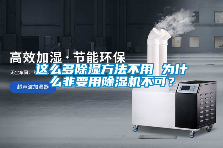 這么多除濕方法不用 為什么非要用除濕機不可？
