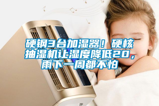 硬鋼3臺加濕器！硬核抽濕機讓濕度降低20，雨下一周都不怕