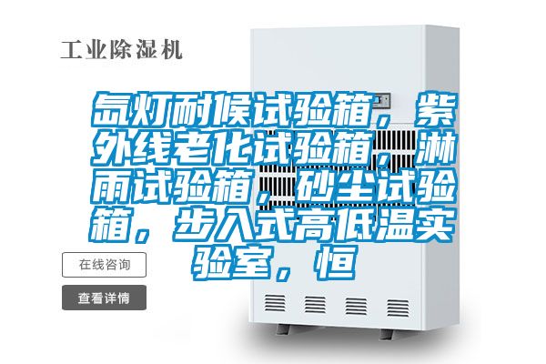 氙燈耐候試驗(yàn)箱，紫外線老化試驗(yàn)箱，淋雨試驗(yàn)箱，砂塵試驗(yàn)箱，步入式高低溫實(shí)驗(yàn)室，恒