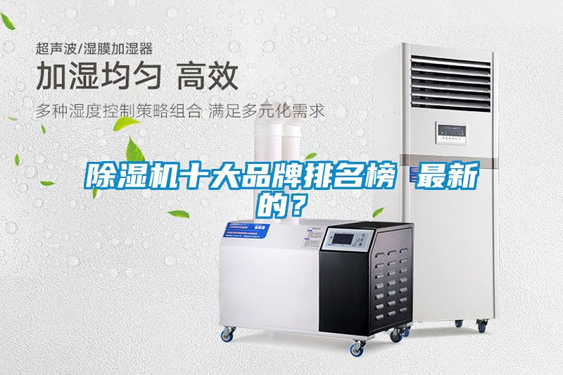 除濕機十大品牌排名榜 最新的？