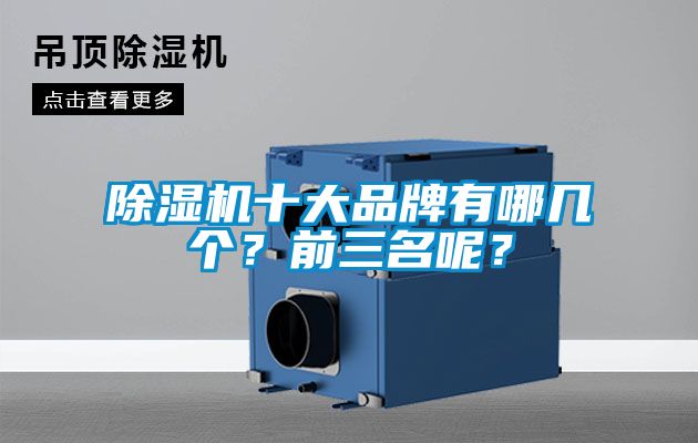 除濕機十大品牌有哪幾個？前三名呢？