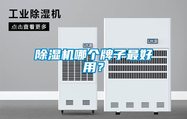 除濕機哪個牌子最好用？